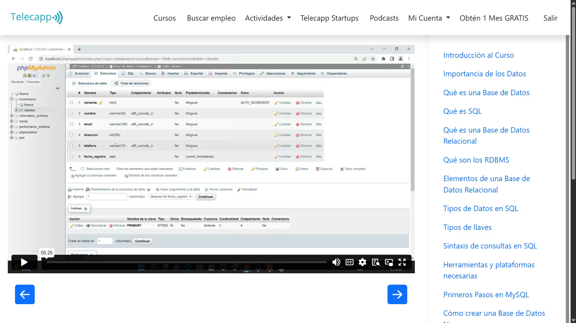 Curso de MySQL